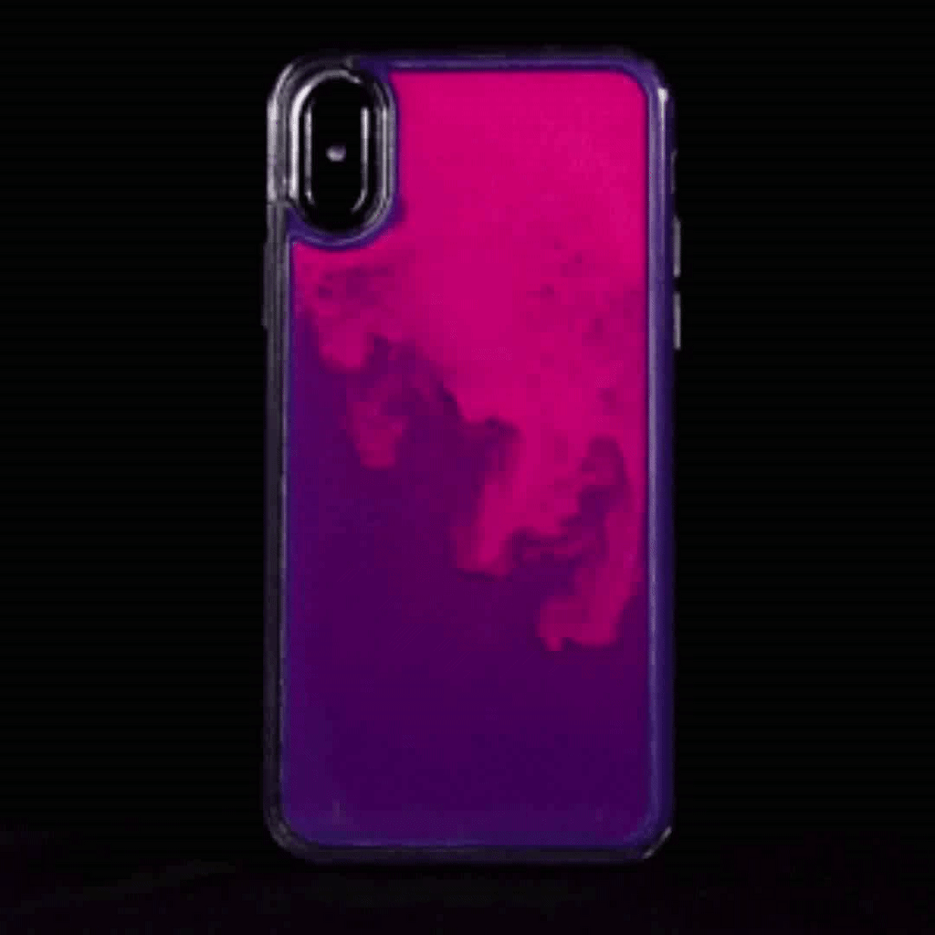 Noctilucent Neon Sand Liquid Phone Case For iPhone
